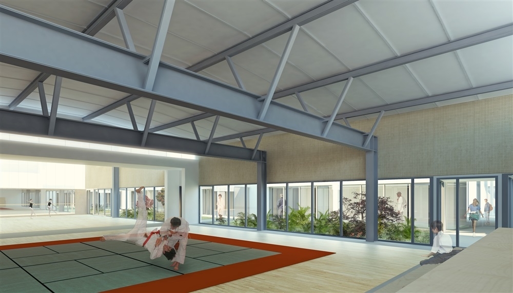 salle d'arts martiaux
