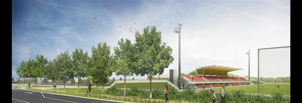 tribune de la Plaine Sportive
