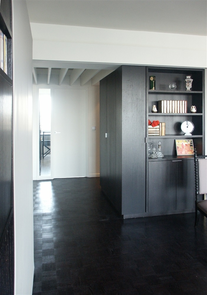 hall meuble d'angle fermé
