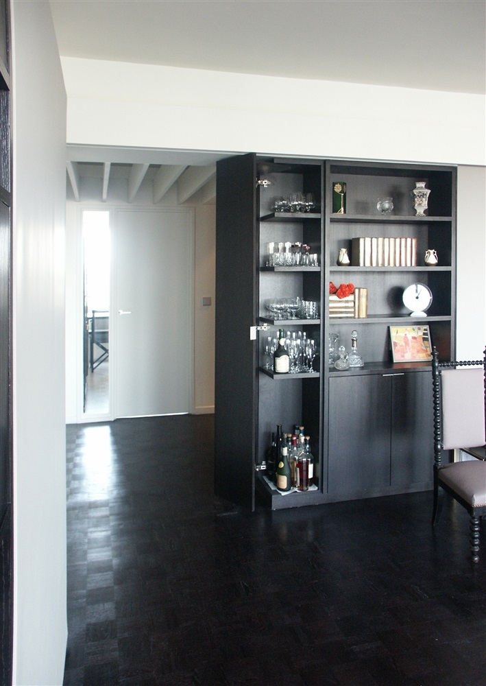 hall meuble d'angle ouvert
