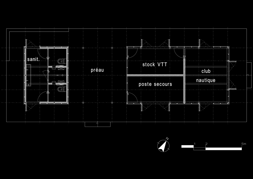 plan bâtiment de loisirs
