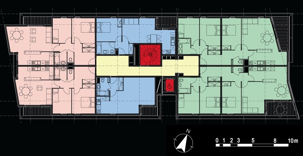 plan d'étage courant

