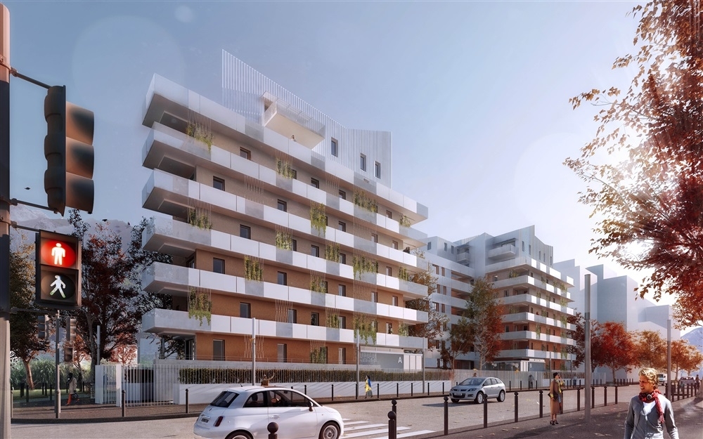 vue depuis la rue Lucien Andrieux
