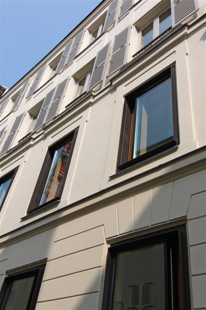 Détail façade - 26 rue Levert Paris 20 ème
