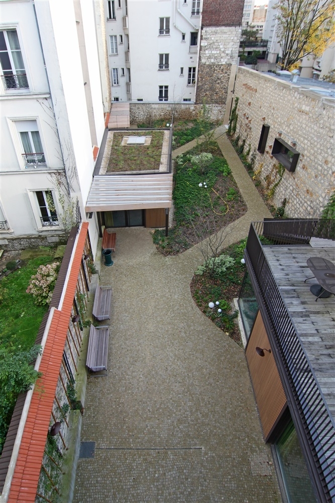 le coeur d'îlot à Belleville
