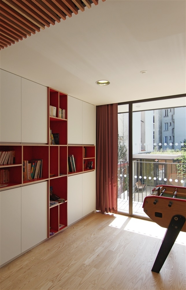 le hall haut / bibliothèque
