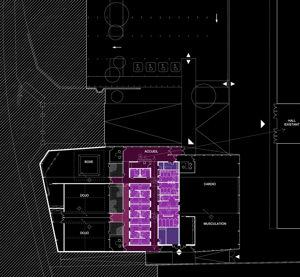 plan pôle combat & musculation
