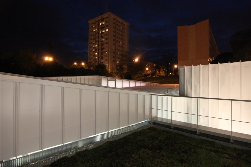 vue du toit végétalisé
